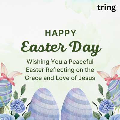 Peaceful Easter reflection Jesus' grace