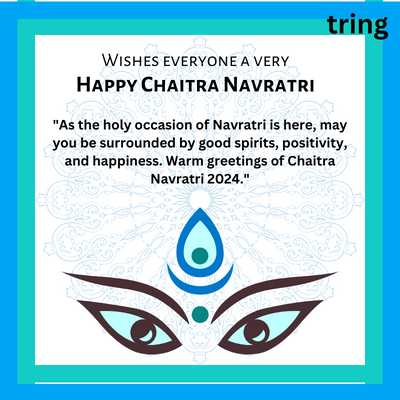 "Positive Navratri greetings and blessings 2024"