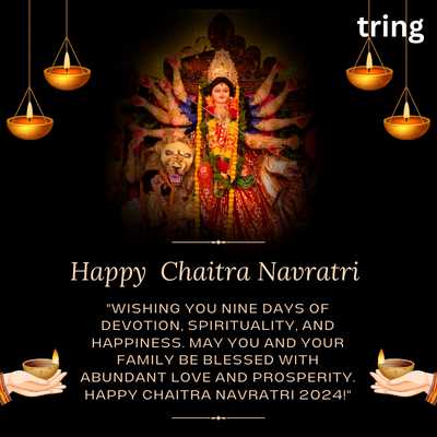 "Chaitra Navratri 2024 blessings and good wishes"