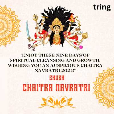 "Spiritual growth wishes for Chaitra Navratri 2024"