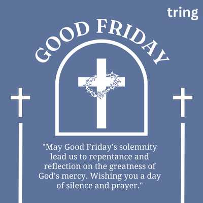 "Repentance reflection God's mercy solemnity Good Friday silent prayers"