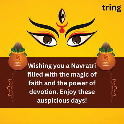 Faith devotion magic Navratri wishes