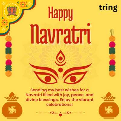 Joy peace divine blessings Navratri