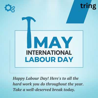 Happy Labour Day! Here's to all the hard work you do throughout the year. Take a well-deserved break today.