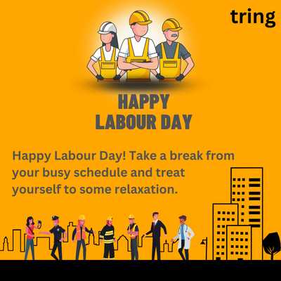 Happy Labour Day! Take a break from your busy schedule and treat yourself to some relaxation.