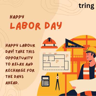 Happy Labour Day! Take this opportunity to relax and recharge for the days ahead.