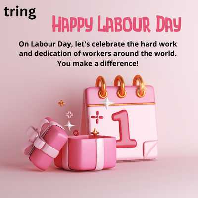 On Labour Day, let's celebrate the hard work and dedication of workers around the world. You make a difference!