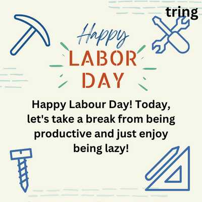 Happy Labour Day! Today, let's take a break from being productive and just enjoy being lazy!