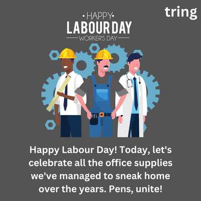 Happy Labour Day! Today, let's celebrate all the office supplies we've managed to sneak home over the years. Pens, unite!