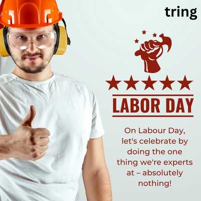 On Labour Day, let's celebrate by doing the one thing we're experts at – absolutely nothing!