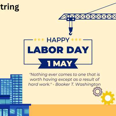 "Nothing ever comes to one that is worth having except as a result of hard work." - Booker T. Washington