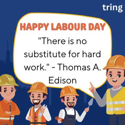 "There is no substitute for hard work." - Thomas A. Edison