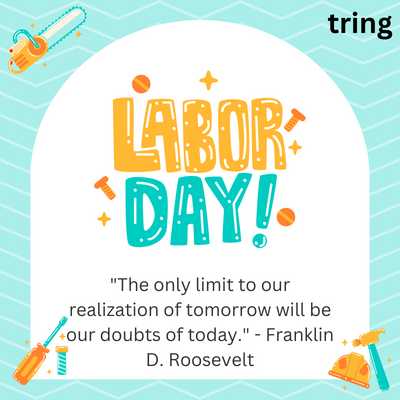 "The only limit to our realization of tomorrow will be our doubts of today." - Franklin D. Roosevelt