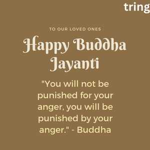 "You will not be punished for your anger, you will be punished by your anger." - Buddha