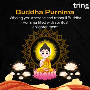 Wishing you a serene and tranquil Buddha Purnima filled with spiritual enlightenment.