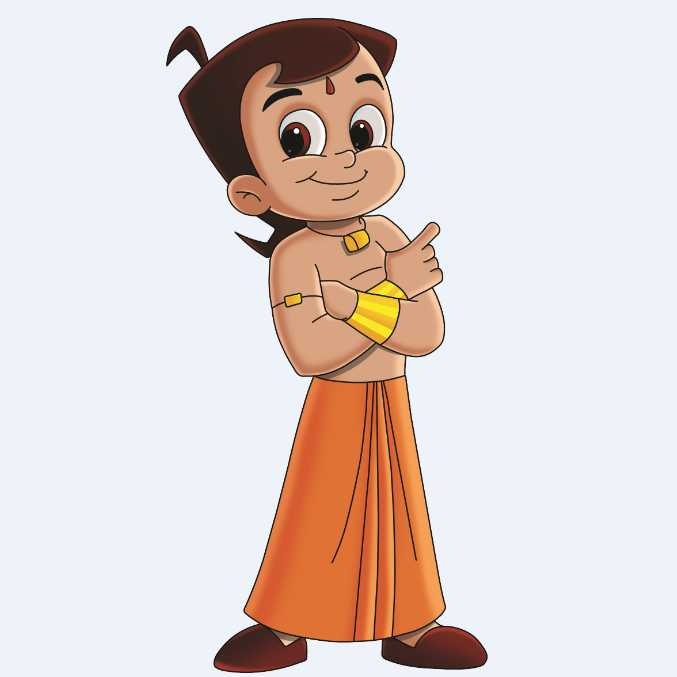 Chota Bheem Poster Cake Half Kg