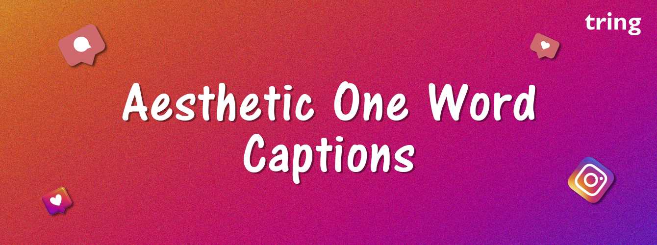 Aesthetic One Word Captions