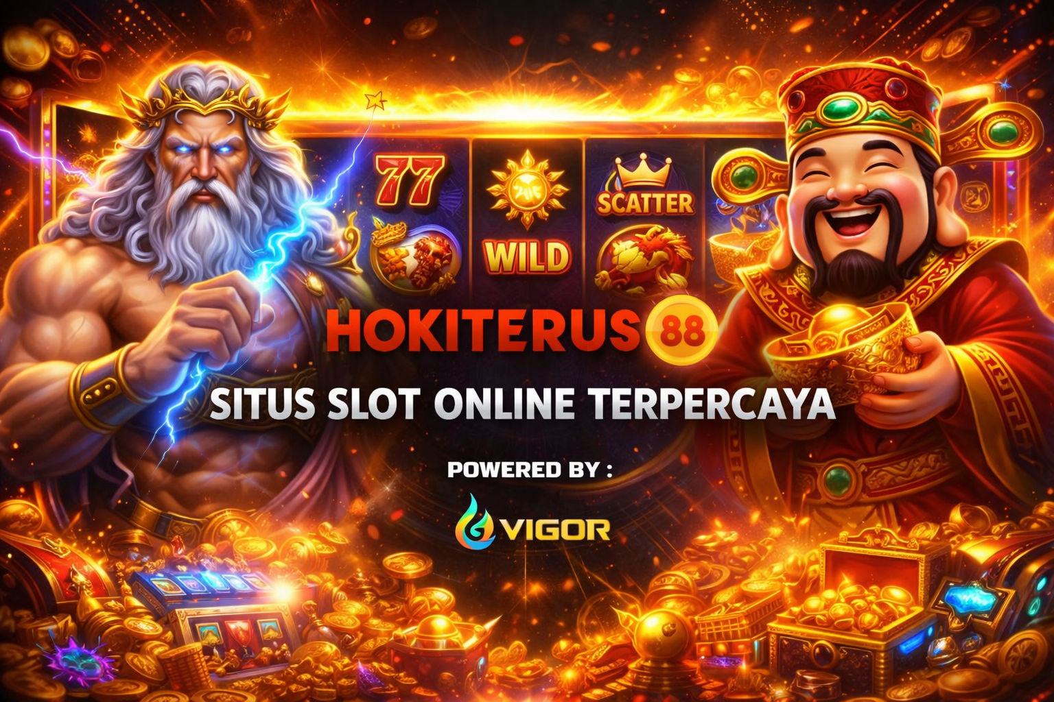HOKITERUS88 Tempat Bermain Slot Gacor Paling Dicari dengan Maxwin dan Jackpot Brutal image 1