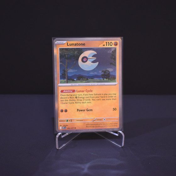 Lunatone, 105/217, Ascended Heroes (ASC), Rare (R), Kartu Pokemon, [#1]