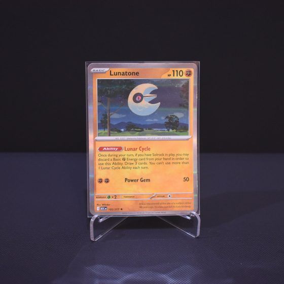 Lunatone, 105/217, Ascended Heroes (ASC), Rare (R), Kartu Pokemon, [#2]