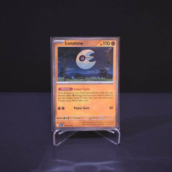 Lunatone, 105/217, Ascended Heroes (ASC), Rare (R), Kartu Pokemon, [#3]