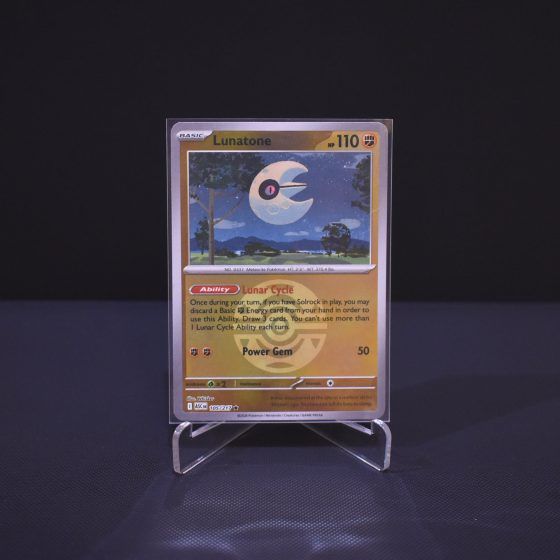 Lunatone (Dusk Ball), 105/217, Ascended Heroes (ASC), Reverse Holo (RH), Kartu Pokemon, [#1]