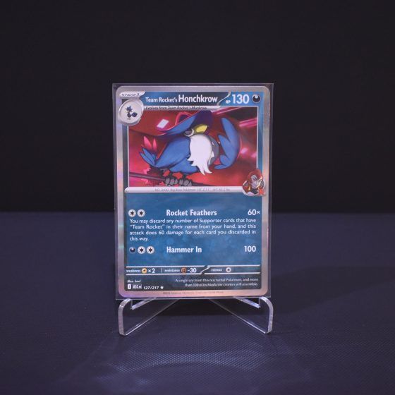 Team Rocket's Honchkrow, 127/217, Ascended Heroes (ASC), Rare (R), Kartu Pokemon, [#1]