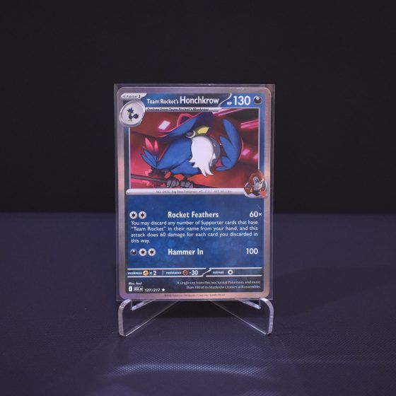 Team Rocket's Honchkrow, 127/217, Ascended Heroes (ASC), Rare (R), Kartu Pokemon, [#2]