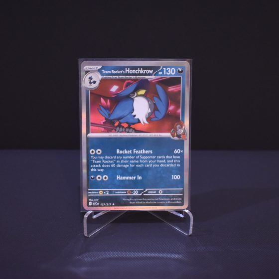 Team Rocket's Honchkrow, 127/217, Ascended Heroes (ASC), Rare (R), Kartu Pokemon, [#7]
