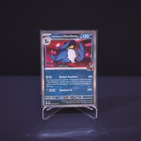 Team Rocket's Honchkrow, 127/217, Ascended Heroes (ASC), Rare (R), Kartu Pokemon, [#8]