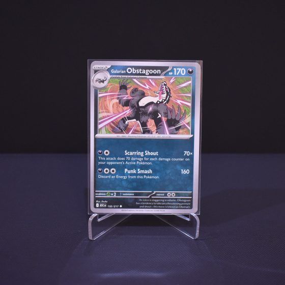 Galarian Obstagoon, 132/217, Ascended Heroes (ASC), Uncommon (U), Kartu Pokemon, [#1]