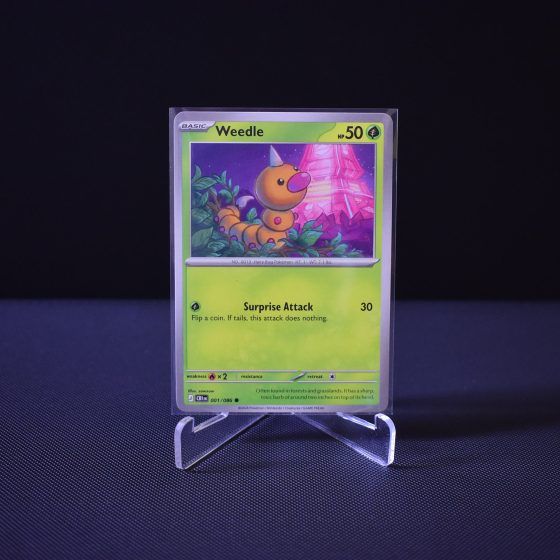Weedle, 001/086, Chaos Rising (CRI), Common (C), Kartu Pokemon, [#1]