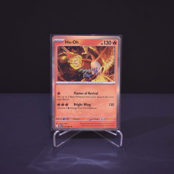 Ho-Oh, 010/086, Chaos Rising (CRI), Rare (R), Kartu Pokemon, [#1]