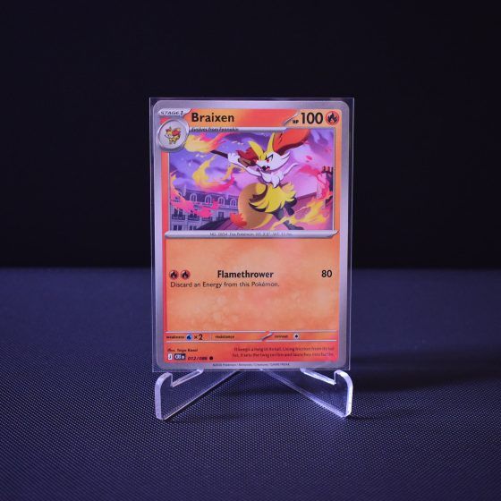 Braixen, 012/086, Chaos Rising (CRI), Common (C), Kartu Pokemon, [#2]