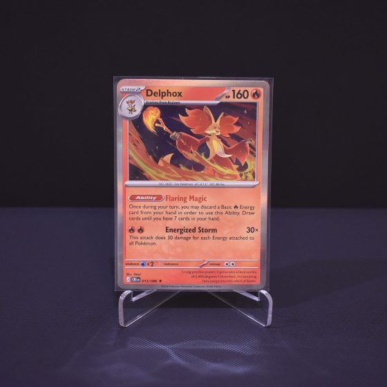 Delphox, 013/086, Chaos Rising (CRI), Rare (R), Kartu Pokemon, [#1]