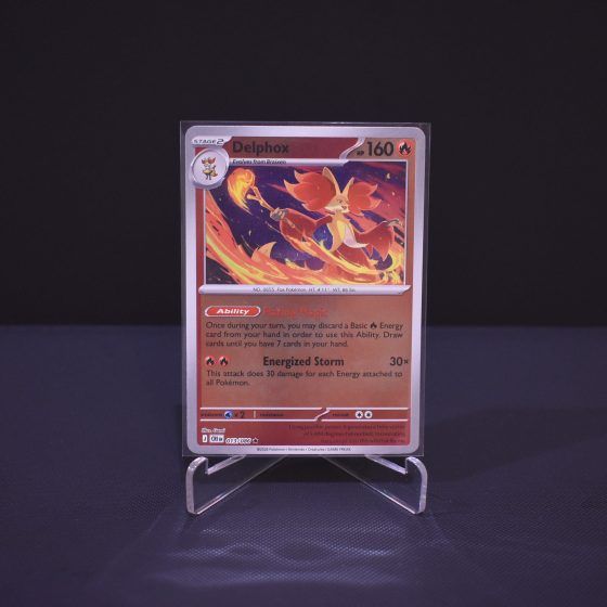 Delphox, 013/086, Chaos Rising (CRI), Reverse Holo (RH), Kartu Pokemon, [#1]