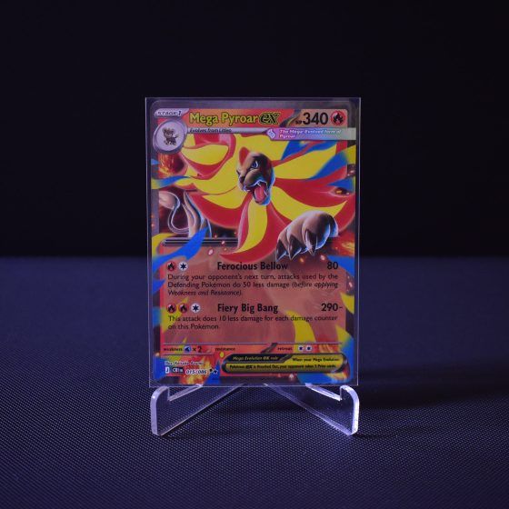 Mega Pyroar ex, 015/086, Chaos Rising (CRI), Double Rare (RR), Kartu Pokemon, [#1]