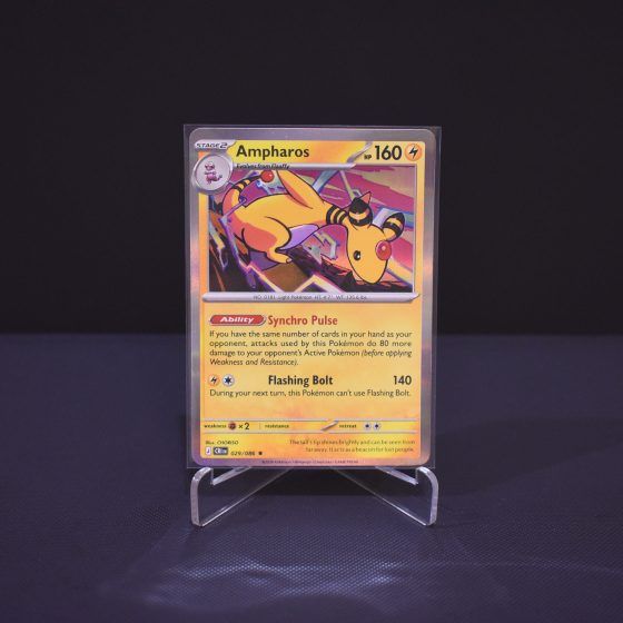Ampharos, 029/086, Chaos Rising (CRI), Rare (R), Kartu Pokemon, [#1]