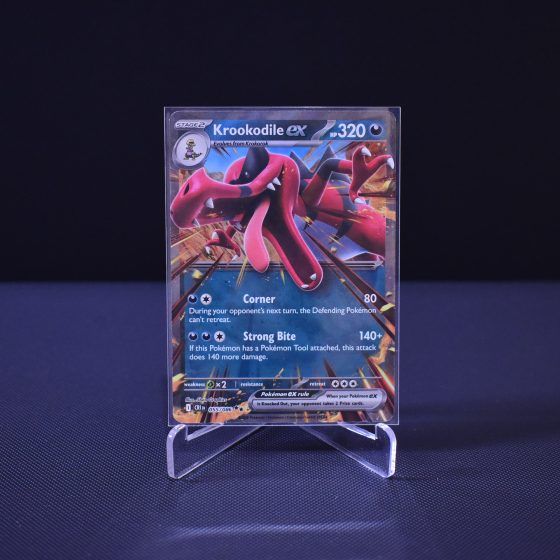 Krookodile ex, 055/086, Chaos Rising (CRI), Double Rare (RR), Kartu Pokemon, [#1]