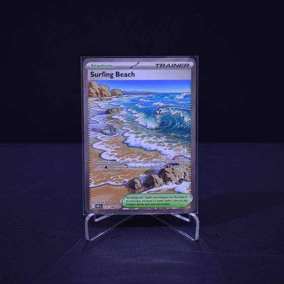 Surfing Beach, 114/086, Chaos Rising (CRI), Ultra Rare (UR), Kartu Pokemon, [#1]