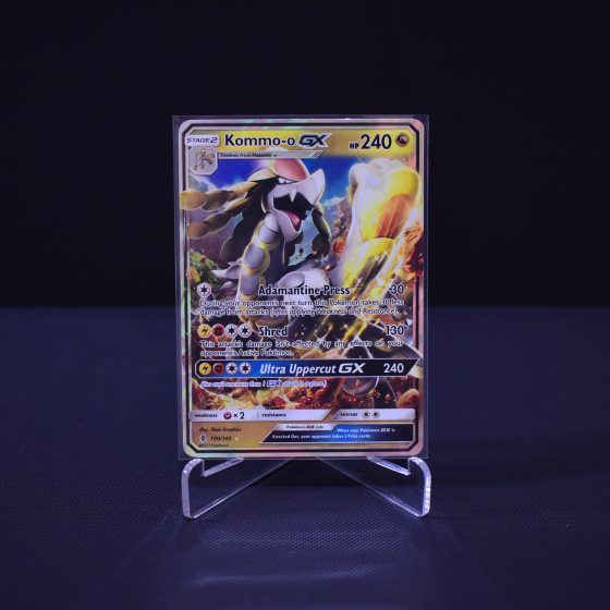 Kommo-o-GX, 100/145, Guardians Rising (GRI), Ultra Rare (UR), Kartu Pokemon, [#1]