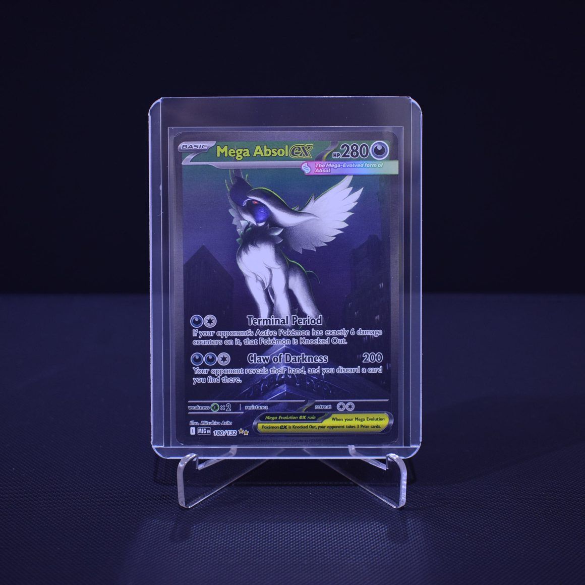 Mega Absol ex, 180/132, Mega Evolution Base Set (MEG), Special Illustration Rare (SIR), Kartu Pokemon, [#1]