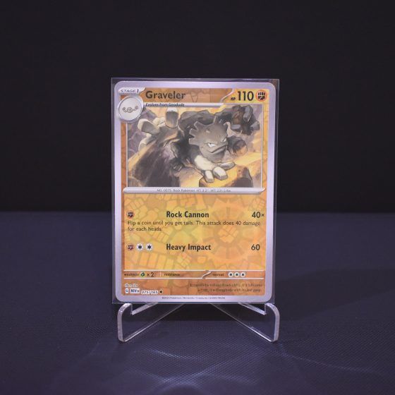 Graveler, 075/165, Scarlet & Violet 151 (MEW), Reverse Holo (RH), Kartu Pokemon, [#1]