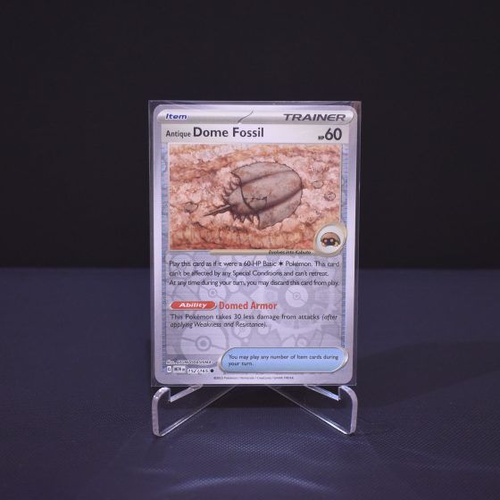 Antique Dome Fossil, 152/165, Scarlet & Violet 151 (MEW), Reverse Holo (RH), Kartu Pokemon, [#1]