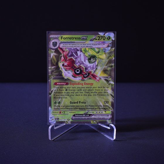 Forretress ex, 002/091, Paldean Fates (PAF), Double Rare (RR), Kartu Pokemon, [#2]