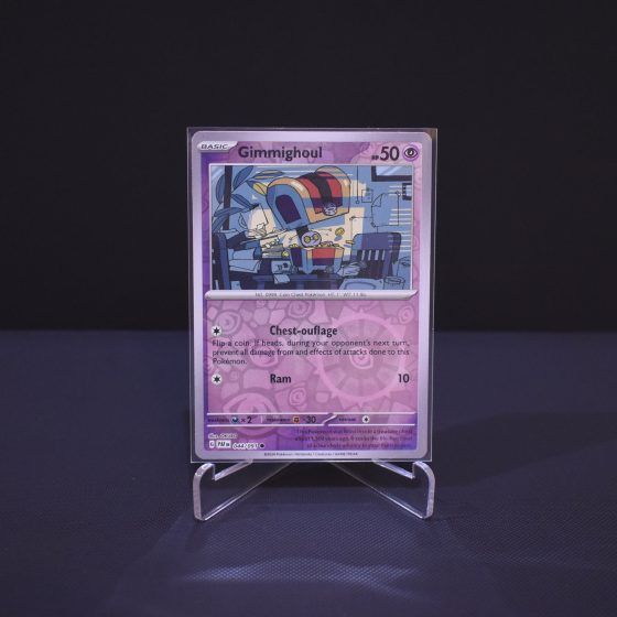 Gimmighoul, 044/091, Paldean Fates (PAF), Reverse Holo (RH), Kartu Pokemon, [#1]