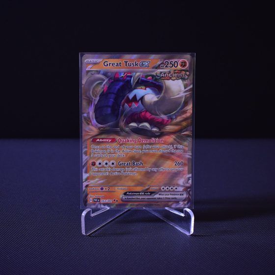 Great Tusk ex, 053/091, Paldean Fates (PAF), Double Rare (RR), Kartu Pokemon, [#1]