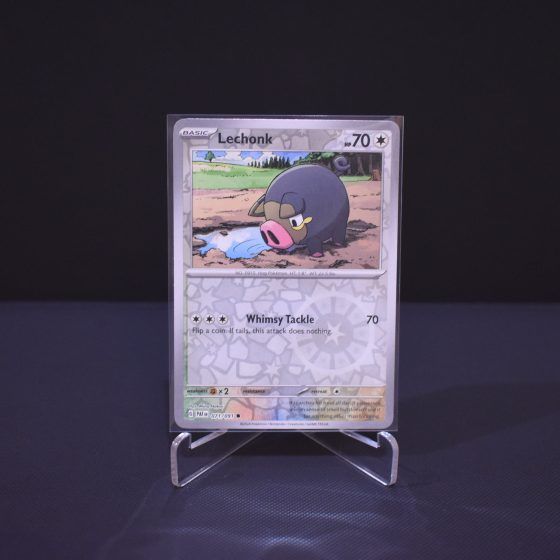 Lechonk, 071/091, Paldean Fates (PAF), Reverse Holo (RH), Kartu Pokemon, [#1]