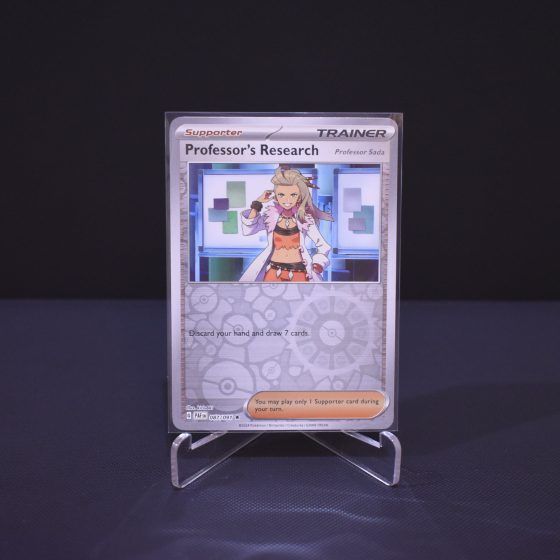 Professor's Research, 087/091, Paldean Fates (PAF), Reverse Holo (RH), Kartu Pokemon, [#1]