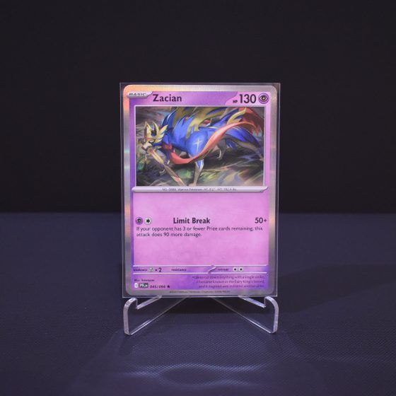 Zacian, 045/094, Phantasmal Flames (PFL), Rare (R), Kartu Pokemon, [#1]